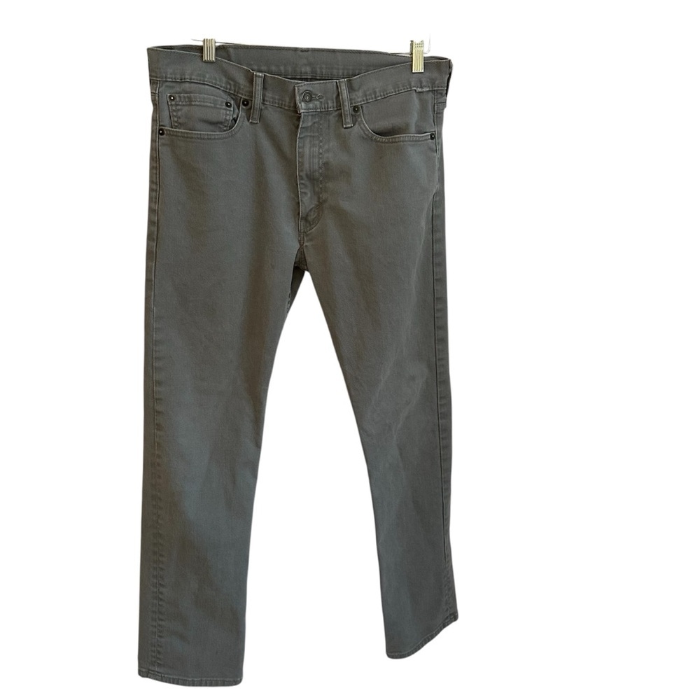 Levi's Men's 513. 34 waist x 32 length. Light Grey.